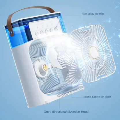 Portable Humidifier Air Cooler Mist Fan Mini Cooler ❄️